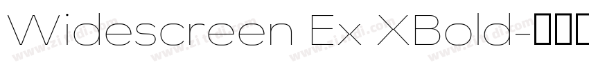 Widescreen Ex XBold字体转换